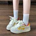 Dopamine easiest for match sneakers american niche style2026autumnew arrivalwhite shoes sports casualins trendy bread shoes