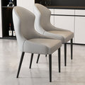 Dining chair - modern minimalist home restaurant chair, comfortable backrest, iron art dining table chair, nordic light luxury hotel chair