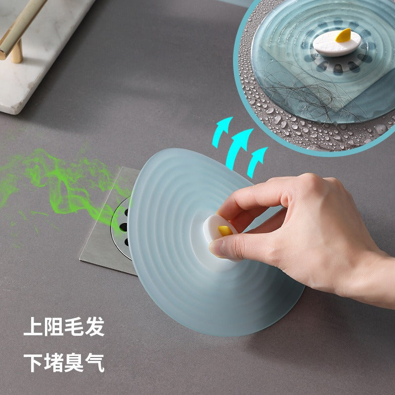 Boat floor drain deodorant silicone pad sewer seal plug anti-return odor cover bathroom bathroom anti-odor universal