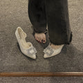 Women's high heels: new summer 2025 collection - niche design, french pointed-toe pumps, stiletto heels, chanel-inspired rhinestone embellishments