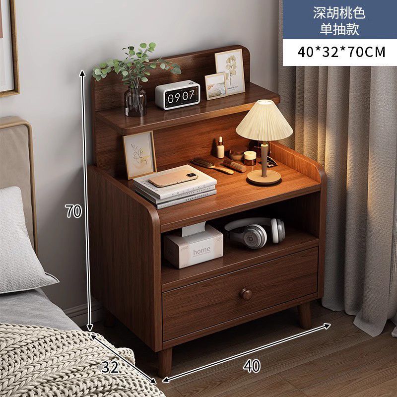Bedside table bedroom for home widened bedside small cabinet with drawer storage cabinet rental house solid wood scandinavian style