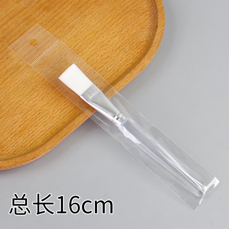 Beauty silicone brush facial mask brush makeup brush soft bristle head brush mud mask beauty tool fan-shaped fruit acid brush