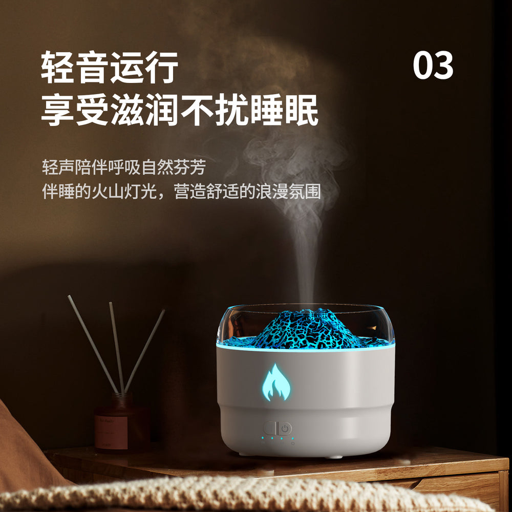 2024 new volcano aroma diffuser - home desktop colorful aromatherapy machine, bedroom essential oil humidifier, wholesale gifts