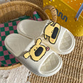 New arrivalcute cartoon dog poop feeling eva sandals thick soft bottom couple flip-flops all year roundoutwear slippers