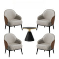Luxury reception & negotiation table and chair set - ideal for sales centers, lounges, small round tables, leather sofa chairs, showrooms, and 4s stores