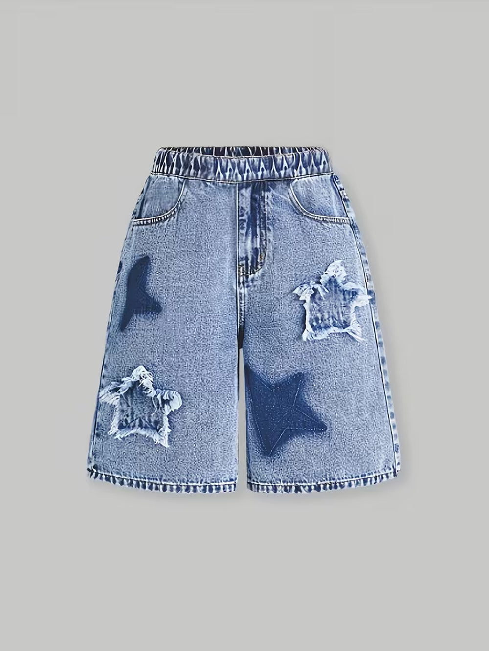 Girls' denim shorts: summer's hottest new arrivals! stylish and versatile lightweight shorts for girls, perfect for loose, casual looks. available in sizes for mid-to-large children