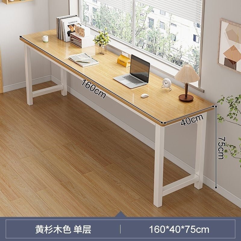Long table desktop computer desk office desk and chair combination a complete set of book table rectangular workbench for home living room