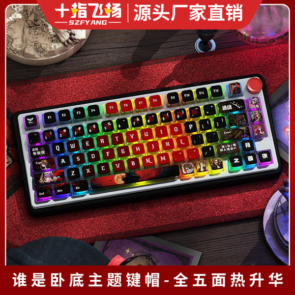 Who is the undercover, four-sided side light-transmitting crystal pudding hot sublimation PBT personality keycap MSA height keyboard cap