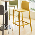 Scandinaviancasual bar chair modern normcore plastic backrest bar chair for home reinforced designer creative high stool