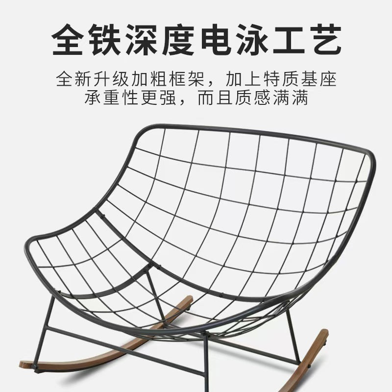 Outdoor bird's nest rocking chair lounge chair balcony adult home casual leisure chair lazy sofa popular rocking chair manufacturer