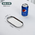 Korean style stainless steel oval tray - gold finish - bbq platter - creative restaurant nordic style dessert & pastry plate