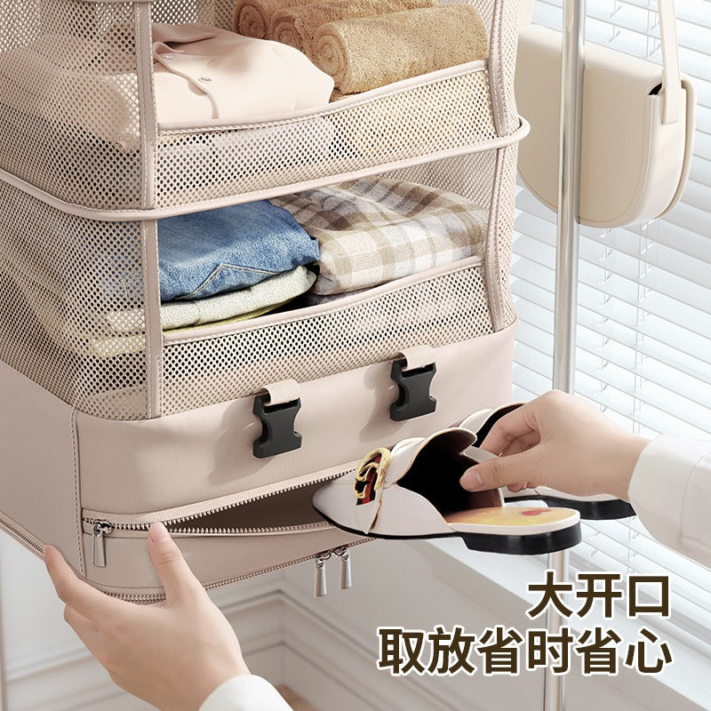 Storage Hanging Bag Layered Multifunctional Finishing Clothes Bag Underwear Foldable Travel Hanging Storage Bag Finishing Bag