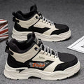 Spring men's high-top work shoes korean style trendy thick-soled martin boots athletic casual sneakers ankle boots fashionable shoes