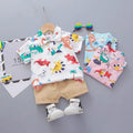 Boys' summer short-sleeve set: stylish kids' summer outfit, casual short-sleeve and shorts two-piece set, korean style baby clothes, trendy