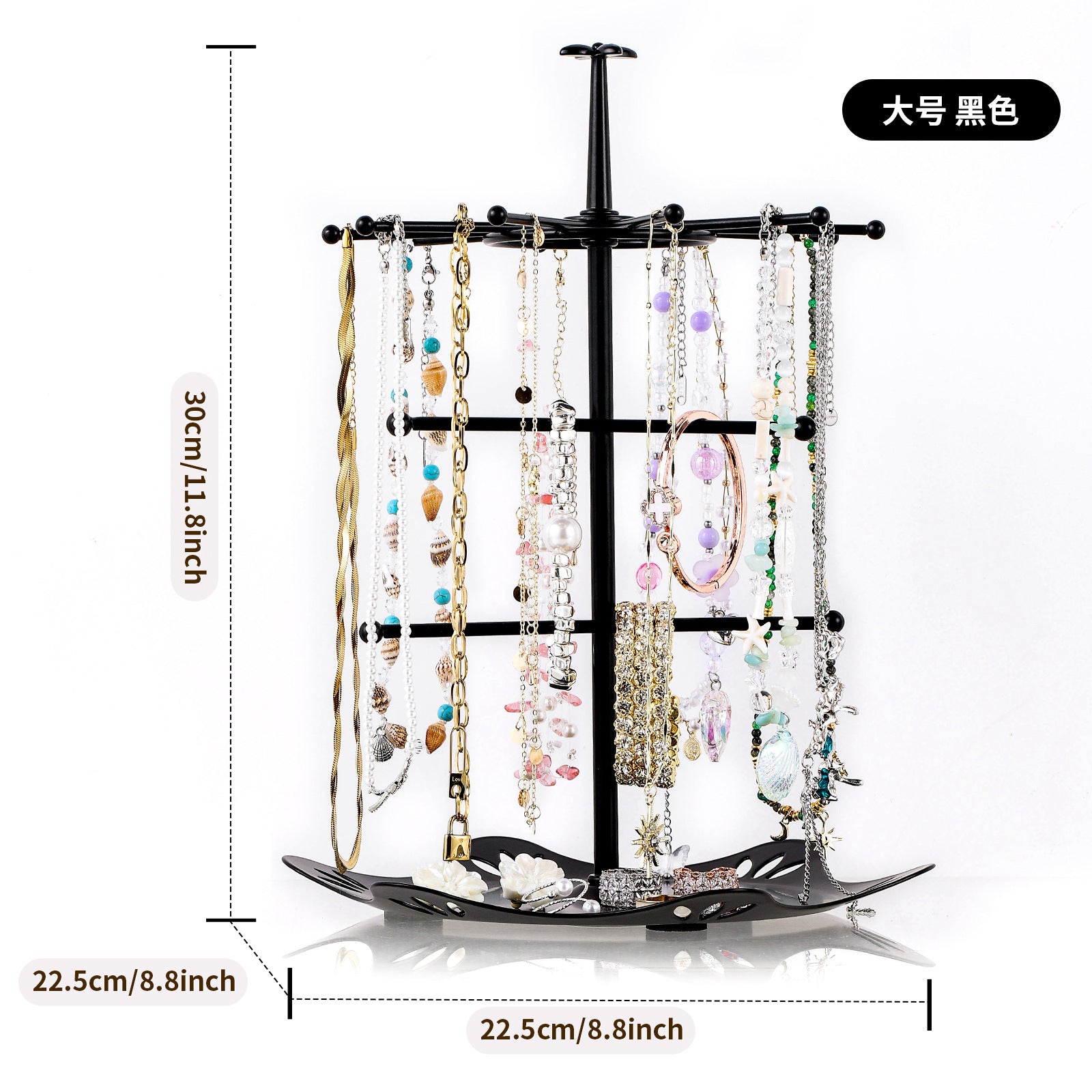 Nordic style necklace jewelry display stand porch metal key rack dresser earrings jewelry storage hanger