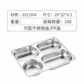 Here are a few options, depending on the specific nuance you want to convey:  **option 1 (focus on premium quality):**  "premium stainless steel dinner plates for home use - 304 stainless steel divided plates, perfect for cafeterias and serving dishes."