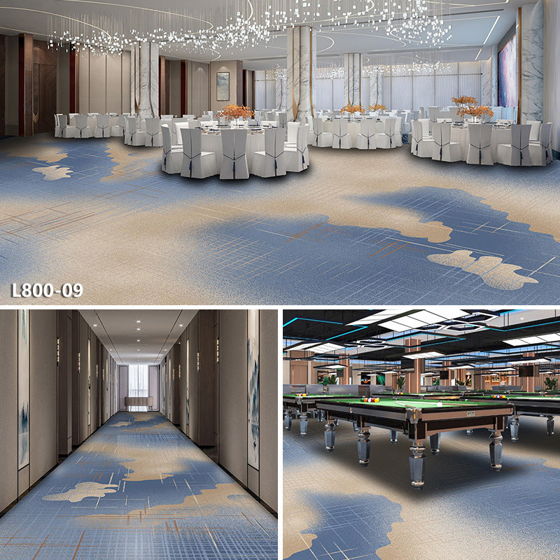 Hotel carpet 800g cut velvet thickened large area paving fire retardant banquet hall club billiard hall fireproof carpet