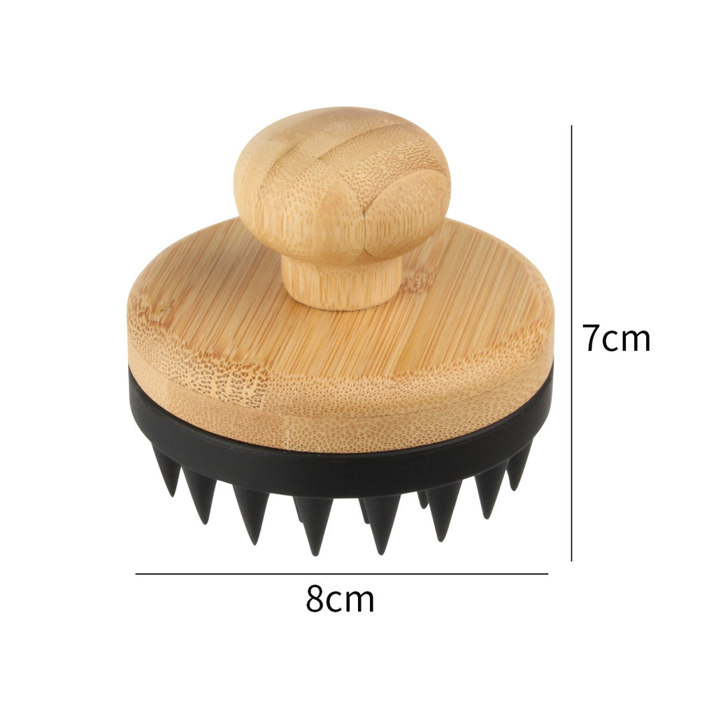 Cross-border new silicone shampoo brush, powerful head massage, clean scalp shampoo brush, soft silicone tooth shampoo comb