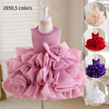 hot-selling baby girl princess dress, fluffy cake dress, skirt, children's day costume, birthday, one-year-old, in stock