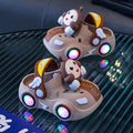 Kids slippers summer baby girl car bright light indoor soft bottomnon-slip sandals slippers boy egg hole shoes