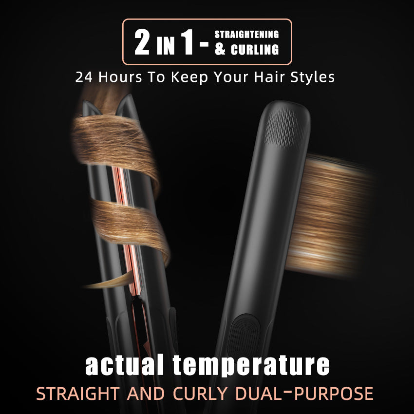 Cross-border touch screen hair straightener, negative ion splint to straighten hair, curling iron straightener