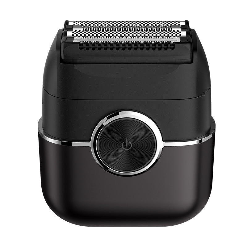Mini electric shaver reciprocating magnetic 4-blade head led digital display washable quick charge portable razor cross-border