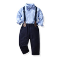 export children's autumn outfit: gentleman's long-sleeved suit for baby boys, first birthday outfit, baby clothes, children's first birthday dress