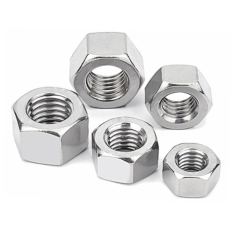 Processing custom stainless steel 304 locking hexagonal nut non-standard hexagonal screw cap anti-loosening 316 hexagonal nut