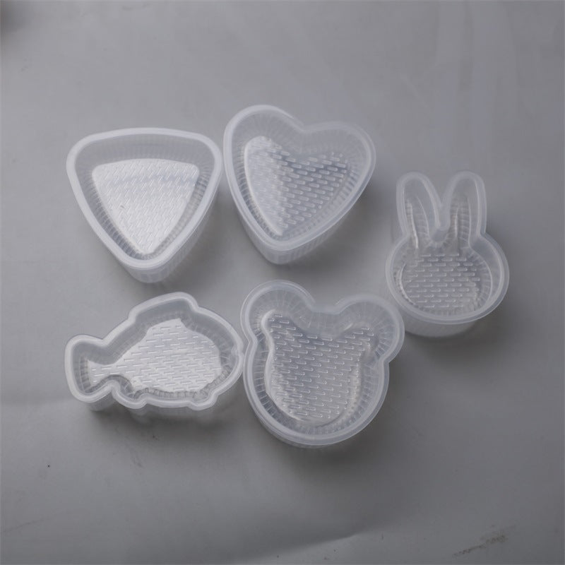 Multi-layer rice ball mold heart shape diy military ship sushi mold baking tool multi-layer sushi supplementary food bento tool