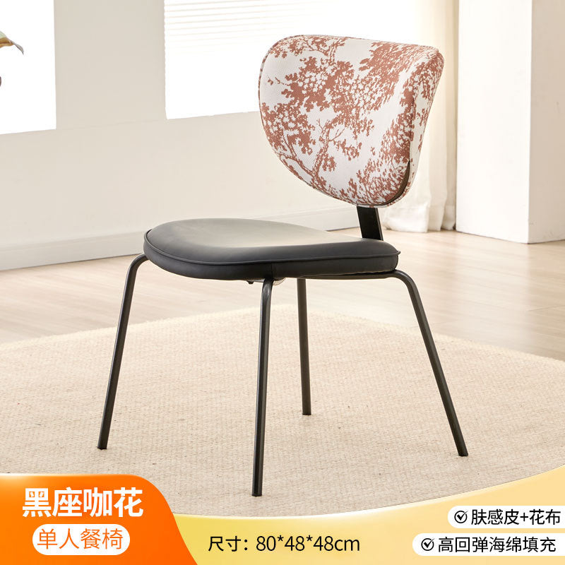 Italian minimalist modern chair - nordic style home, hotel, light luxury backrest dining chair - creative restaurant & cafe chair