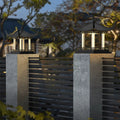 Solar powered post cap lights - outdoor waterproof garden lights for pillars, gates, and fences - villa column lights