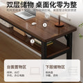 Desk student for home rounded corner bench desk against the wall across the bed simple rental house double double computer desk