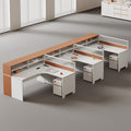 Saint li staff desk employee slot desk card seat casual modern screen financial desk and chair combination