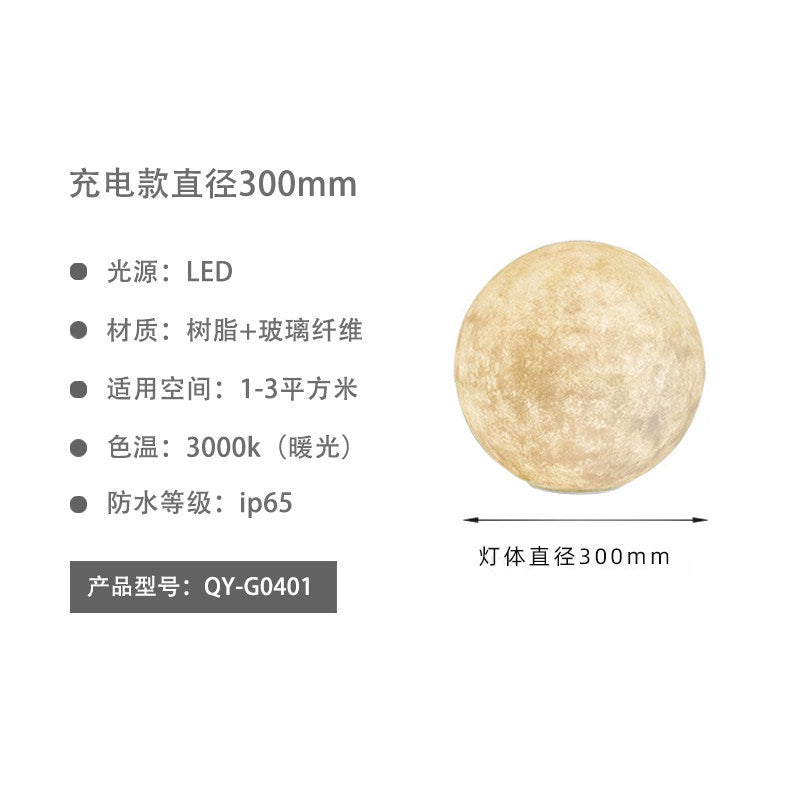 Moon lamp outdoor waterproof light villa light popular garden decoration light courtyard atmosphere light solar lawn light