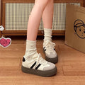 Versatile german army trainers (gats) women's shoes - new spring/summer 2025 collection: chunky sole white sneakers, retro agnes shoes, casual athletic skate shoes