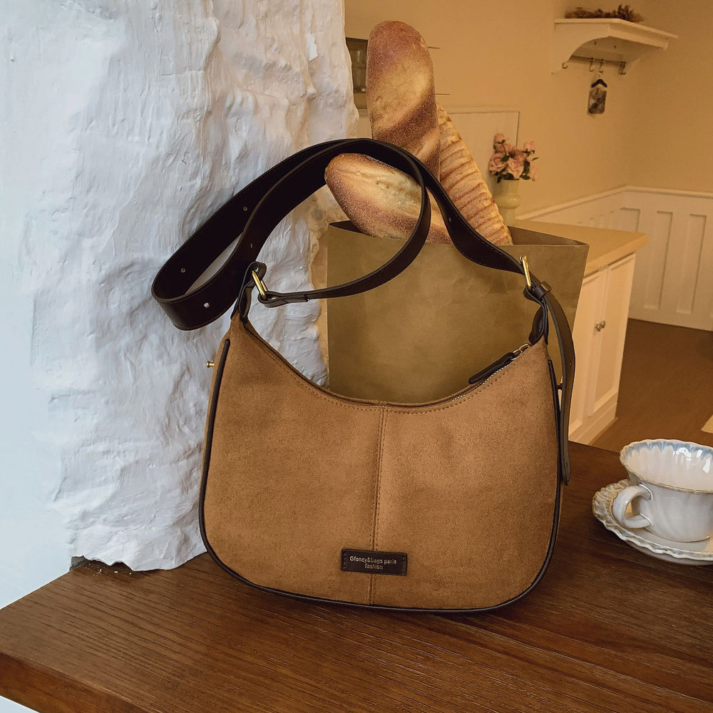 Retro frosted shoulder bag for women new arrival2025fall and winter atmosphere easiest for match armpit bag trendy texture crossbody bag
