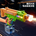 Summer kids' light-up electric automatic water gun - long range, high capacity, outdoor beach water spray toy