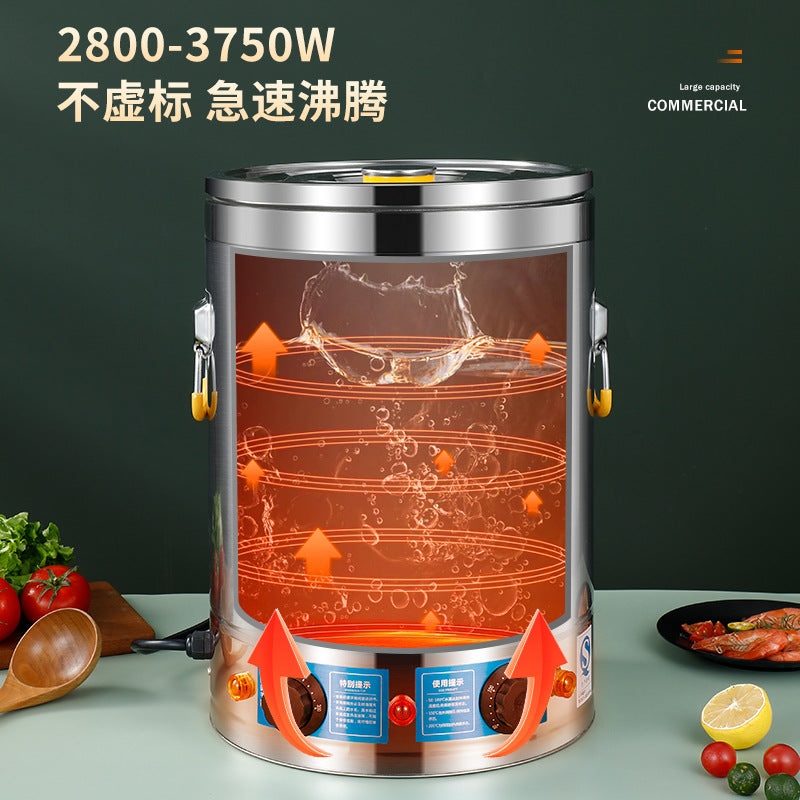 Stainless steel insulated bucket, special long insulated food warmer, rice bucket, porridge bucket, large capacity insulated pot