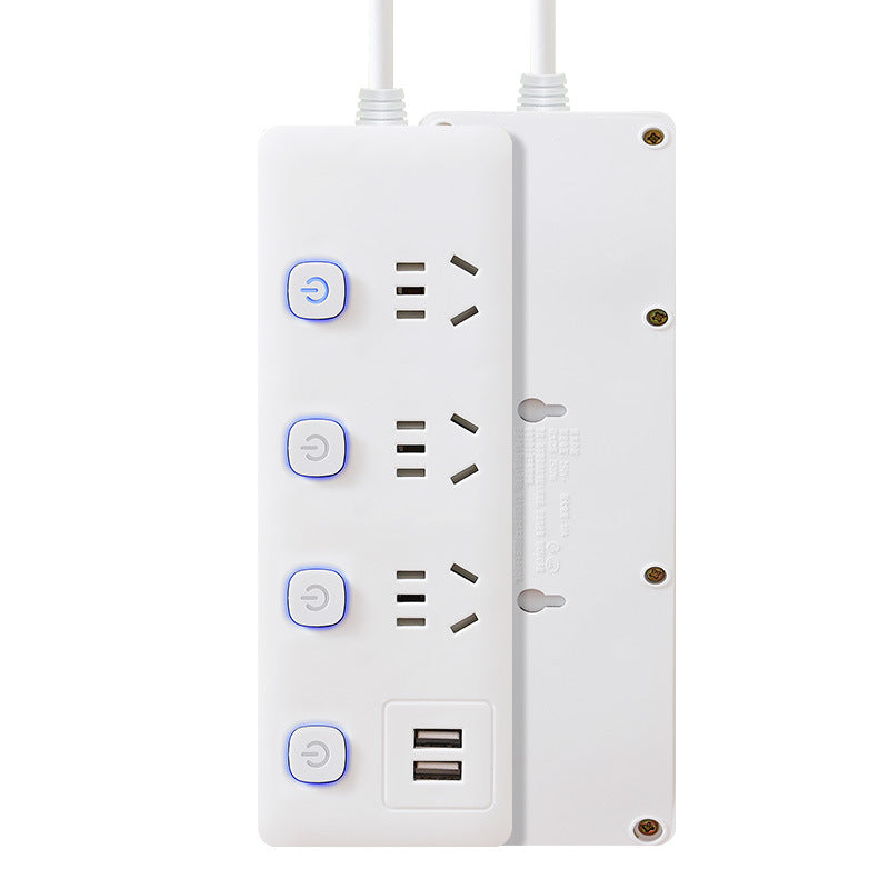 Multifunctional usb socket panel multi-hole with wire for home power strip power strip wiring board power strip converter sub-control