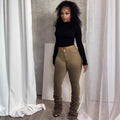 European and american cross-border women's fashion:  women's jeans - trendy, sexy, ruched, tie-dye high-waisted jeans