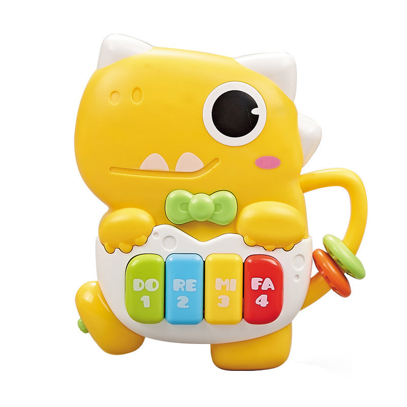 Cross-border  South East Asia Hot-selling, baby sound and light dinosaur piano children's cartoon electronic organ toy music flash