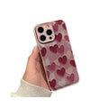 Suitable for iphone 17 pro max oil painting heart phone case, apple 15 full coverage shockproof soft case, women's style wholesale 13