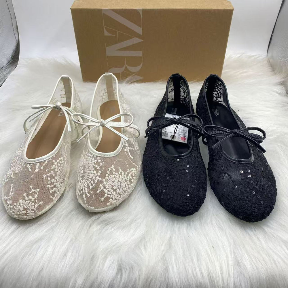 Za2025 spanish spring/summer off-white pointed-toe mules, stiletto heel closed-toe sandals, fairycore fashion