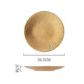 Insaccessible luxury ceramic western dinner plate retro ceramic restaurant for home shallow plate japanese ceramic good-looking dish plate