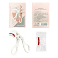 Kq1240-3 gray box ivory white clip + flame red rubber strip