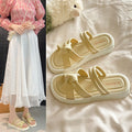 Women's summer outdoor soft sole slippers fashion new thick sole sandals easiest for match one-character sandals slippers one-pedal slippers