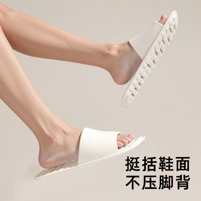 Hotel business trip foldable leaky slippers for women home indoor travel handy gadget bathroom non-slip quick-drying lightweight