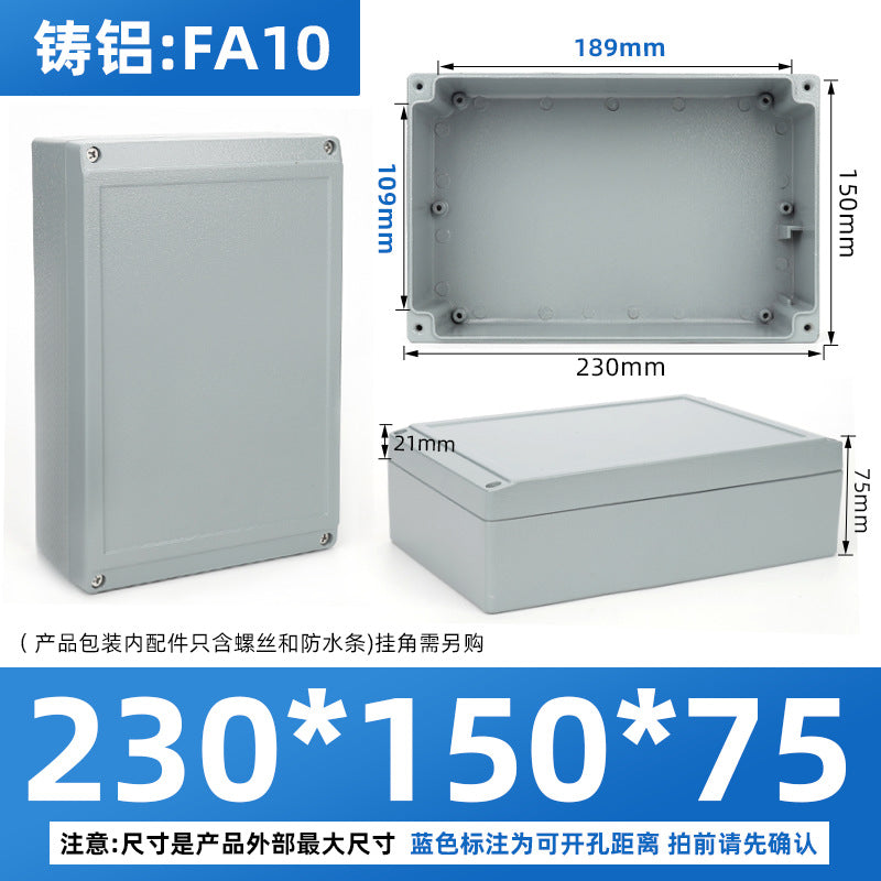 Cast aluminum waterproof box Outdoor waterproof aluminum box Metal box Outdoor terminal box Button box Sealed aluminum waterproof junction box