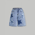 Girls' denim shorts: summer's hottest new arrivals! stylish and versatile lightweight shorts for girls, perfect for loose, casual looks. available in sizes for mid-to-large children