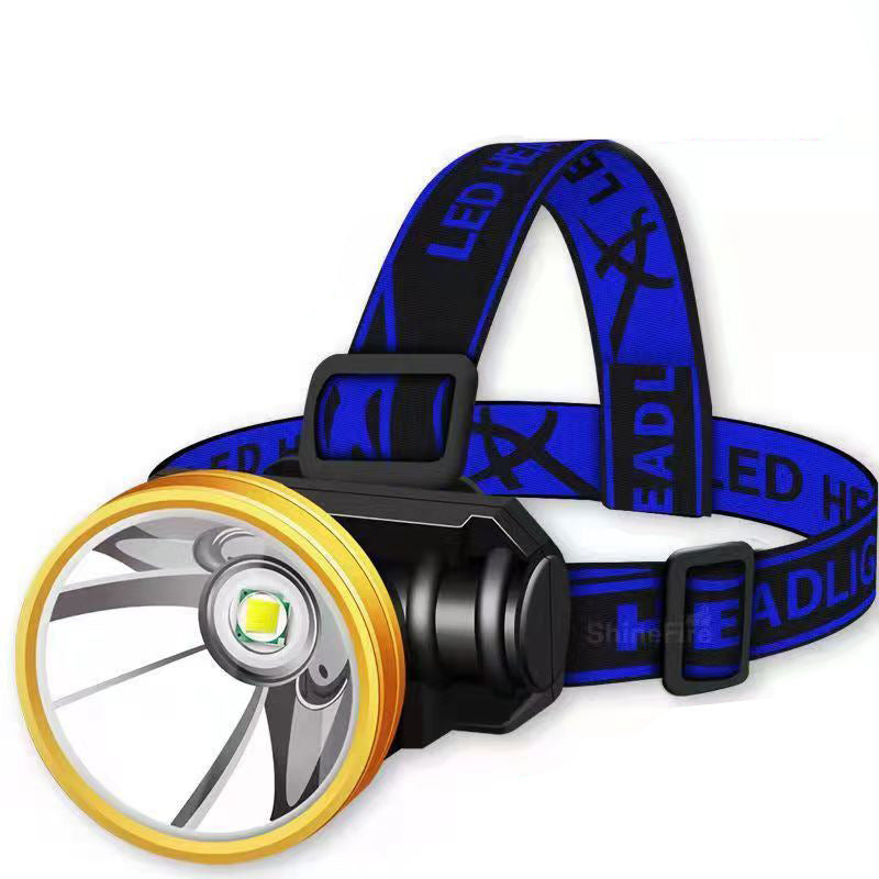 LED small headlight outdoor strong light super bright rechargeable fishing light remote head with flashlight household headlight